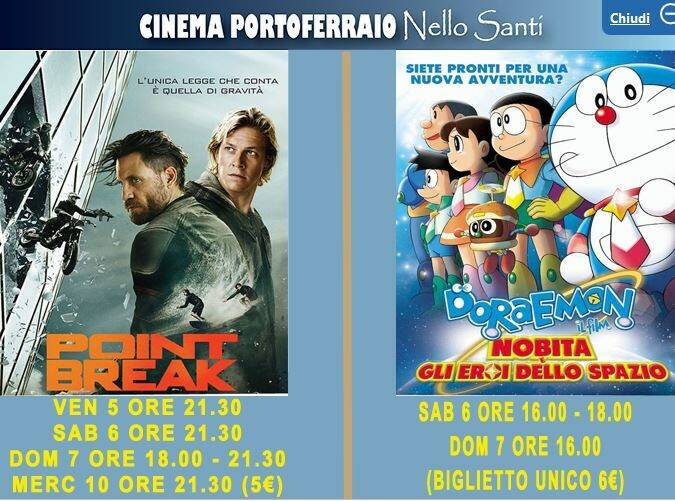 Week end al cinema: Point Break e Doraemon