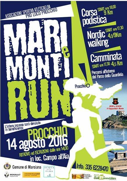 Domenica a Procchio la corsa podistica "Mari e Monti Run"