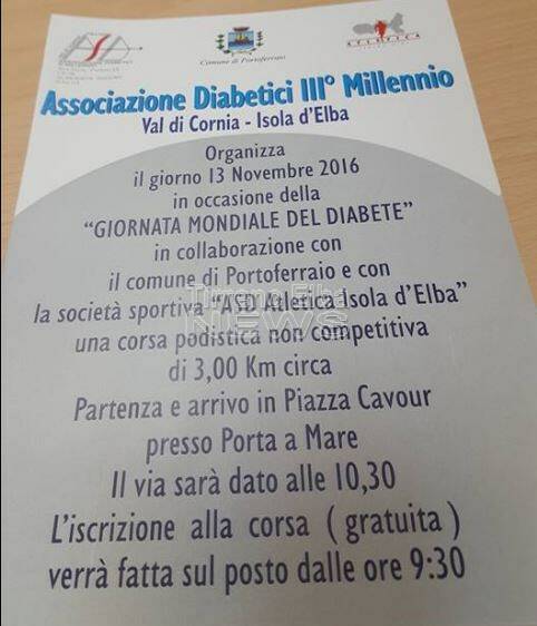 Giornata mondiale del diabete a Portoferraio 