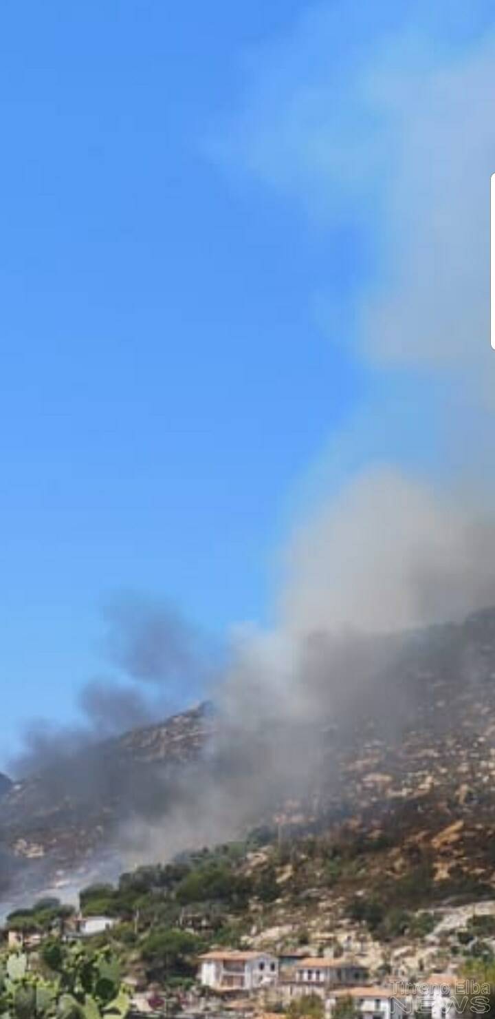 Incendio divampa sul monte tra Pomonte e Seccheto