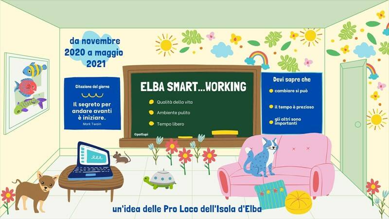 Elba smart working, sostenuto dal Coordinamento delle Pro Loco Elbane, è un progetto di ampio respiro che va oltre la contingenza Covid