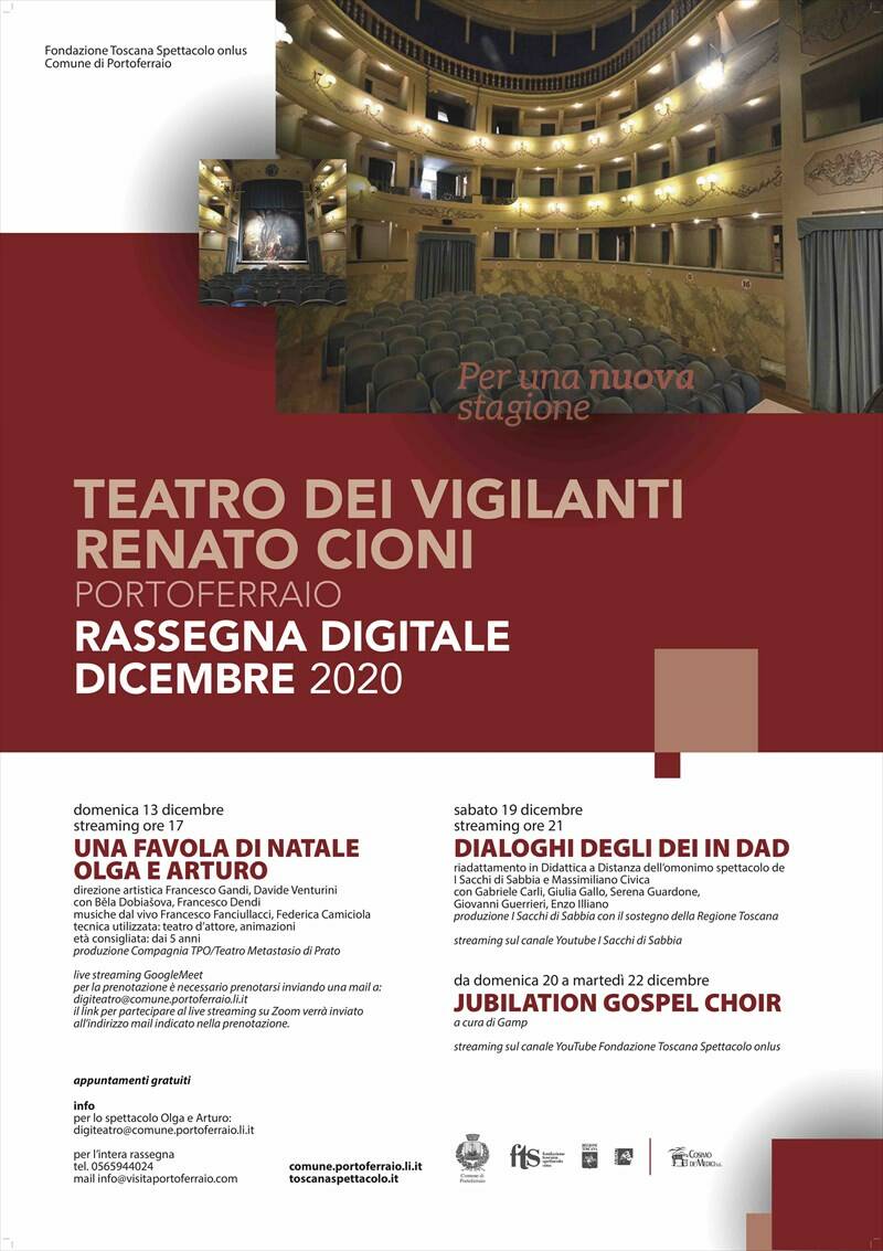 Rassegna teatrale digitale con "Una Favola di Natale: Olga e Arturo"