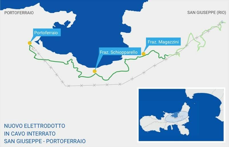 Terna: al via il completamento del nuovo elettrodotto in cavo interrato San Giuseppe (Rio) - Portoferraio