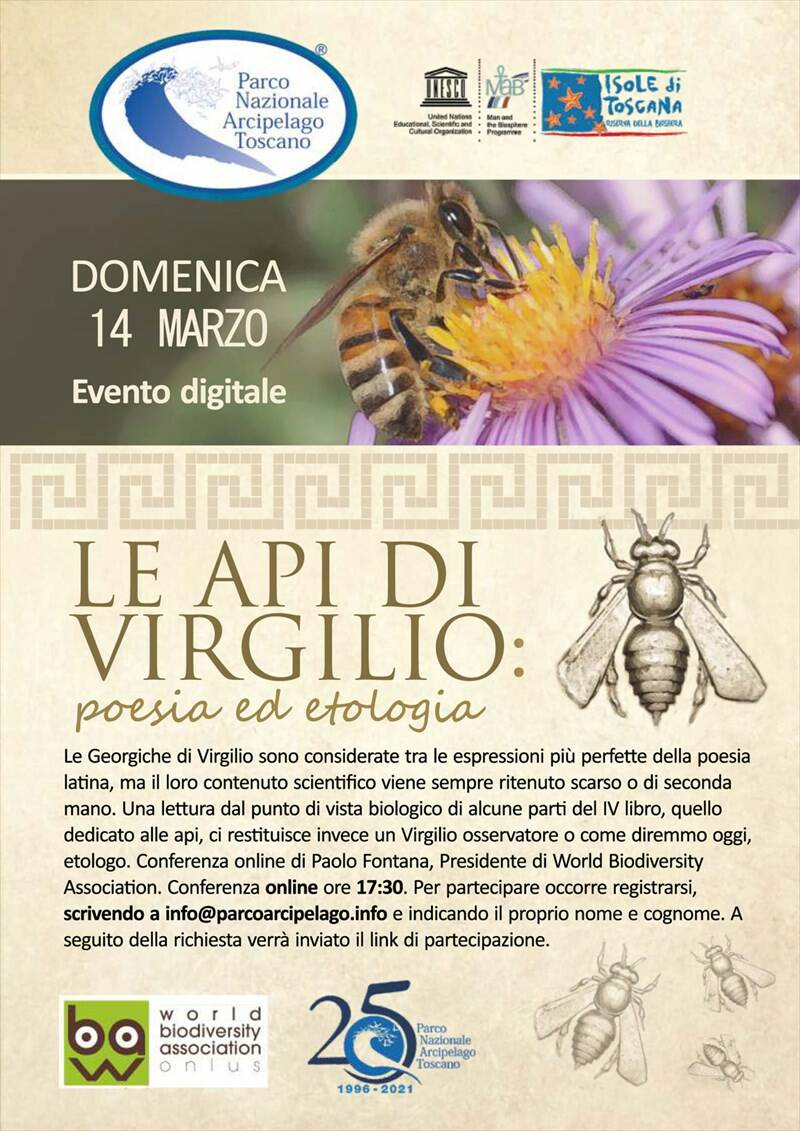 Evento digitale Le api di Virgilio: poesia ed etologia