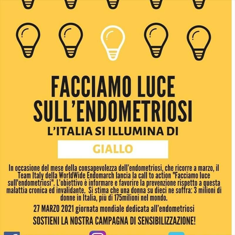 "Facciamo Luce sull'Endometriosi", anche quest'anno il Comune di Capoliveri aderisce alla campagna di sensibilizzazione