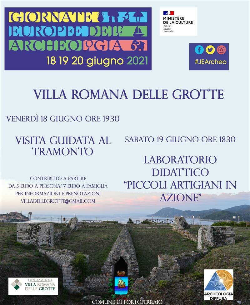Appuntamenti per le Giornate Europee dell’Archeologia alla Villa romana delle Grotte