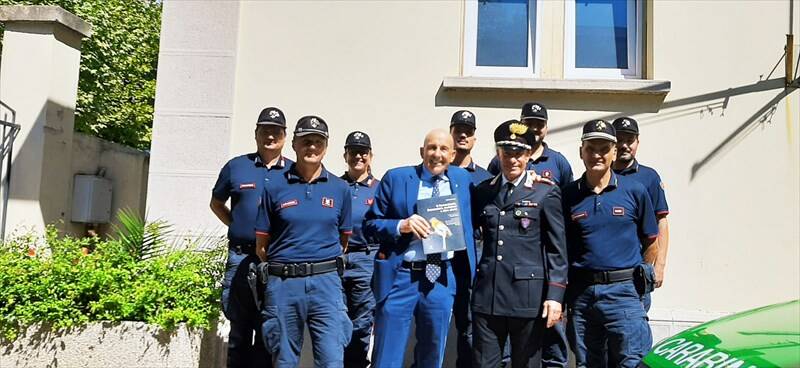 Carabinieri Forestali, visita del Generale Isodoro Furlan