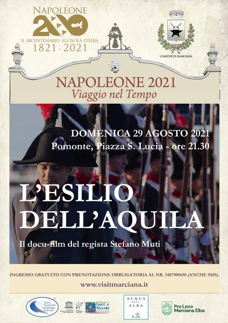 Napoleone 2021: A Pomonte spostata al 29 agosto la proiezione del docu-film “L’Esilio dell’Aquila”