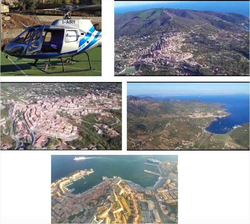 Capoliveri e l’isola d’Elba viste dall’alto. Il volo in elicottero per guardare il territorio da un’altra prospettiva.