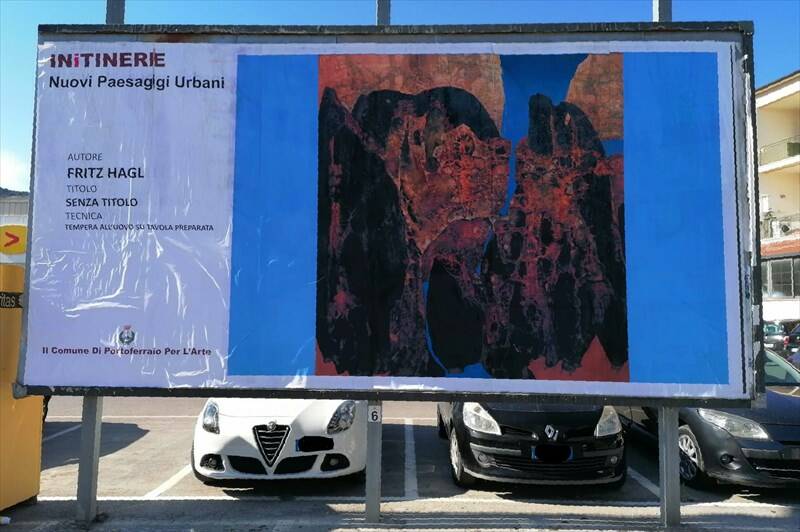 Progetto IN-iTINERE, il settimo maxiposter a Portoferraio con un'opera dell’Artista Fritz Hagl