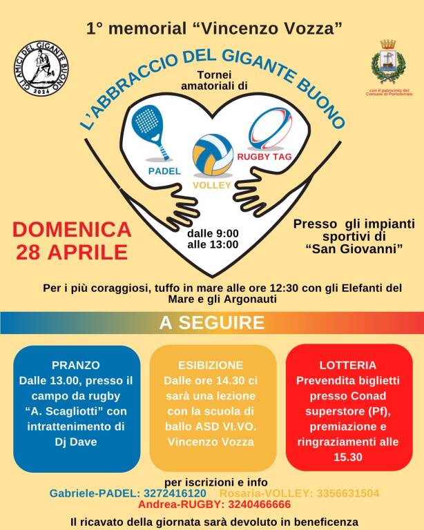 Portoferraio, domenica 28 aprile 1° memorial Vincenzo Vozza - Tirreno ...